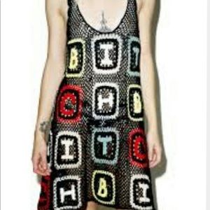 WILDFOX: Bish, PULEEZE Crochet  granny DRESS